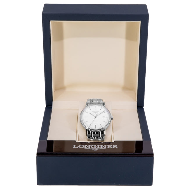 Longines Men's L4.921.4.12.6 Presence White Dial Automatic