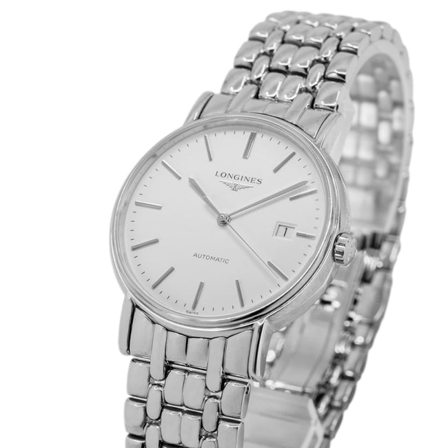 Longines Men's L4.921.4.12.6 Presence White Dial Automatic