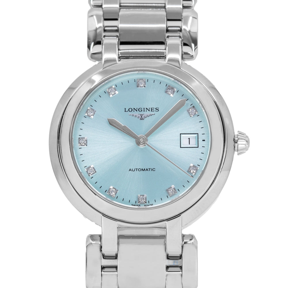 Longines Women's L8.113.4.90.6 Primaluna Blue Dial 30mm Auto