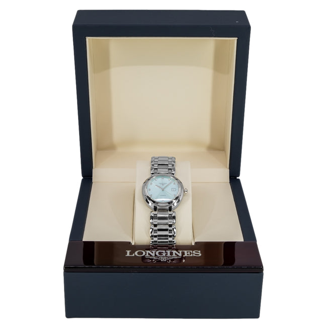 Longines Women's L8.113.4.90.6 Primaluna Blue Dial 30mm Auto