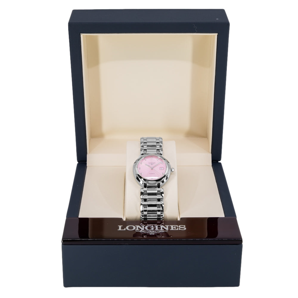 Longines Women's L8.113.4.99.6 Primaluna 30mm Pink Dial Auto
