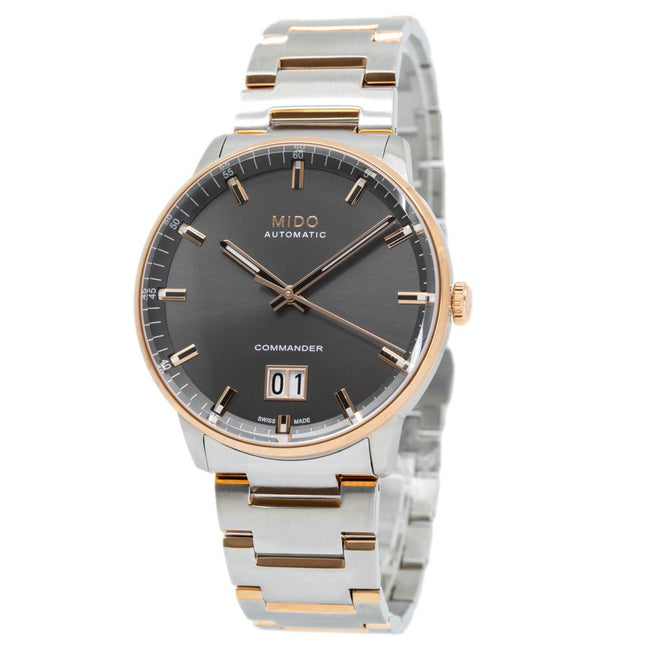 Mido Herrenuhr M021.626.22.061.00Commander Anthrazit Zifferblatt