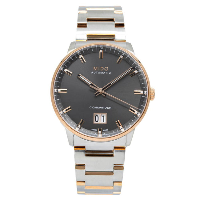 Mido Herrenuhr M021.626.22.061.00Commander Anthrazit Zifferblatt