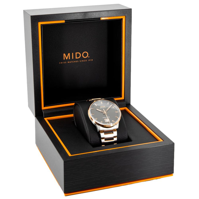 Mido Herrenuhr M021.626.22.061.00Commander Anthrazit Zifferblatt