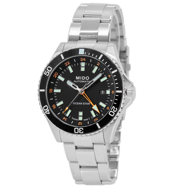 Mido Herrenuhr M026.629.11.051.01 OceanStar GTM Schwarzes Zifferblatt