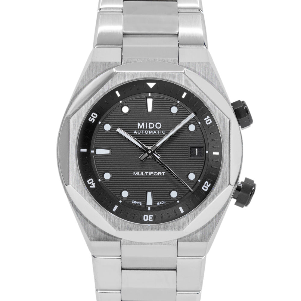 Mido Men's M047.507.11.051.00 Multifort 8 Two Crowns Auto