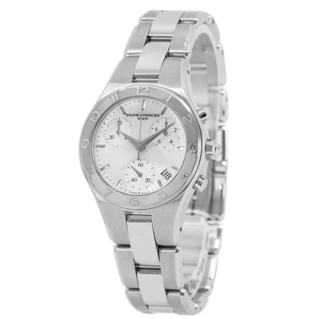 Baume & Mercier Women's M0A10012 Linea 32mm Quartz Chrono