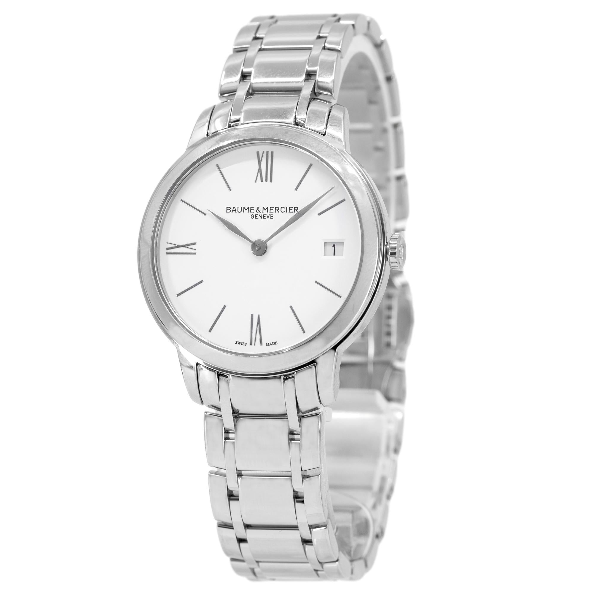 Baume & Mercier Ladies10335 Classima Weißes Zifferblatt Uhr