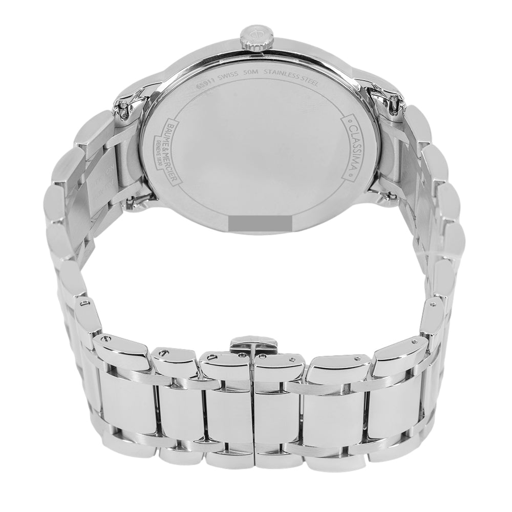 Baume & Mercier Men's M0A10382 Clifton Blue Dial Quartz