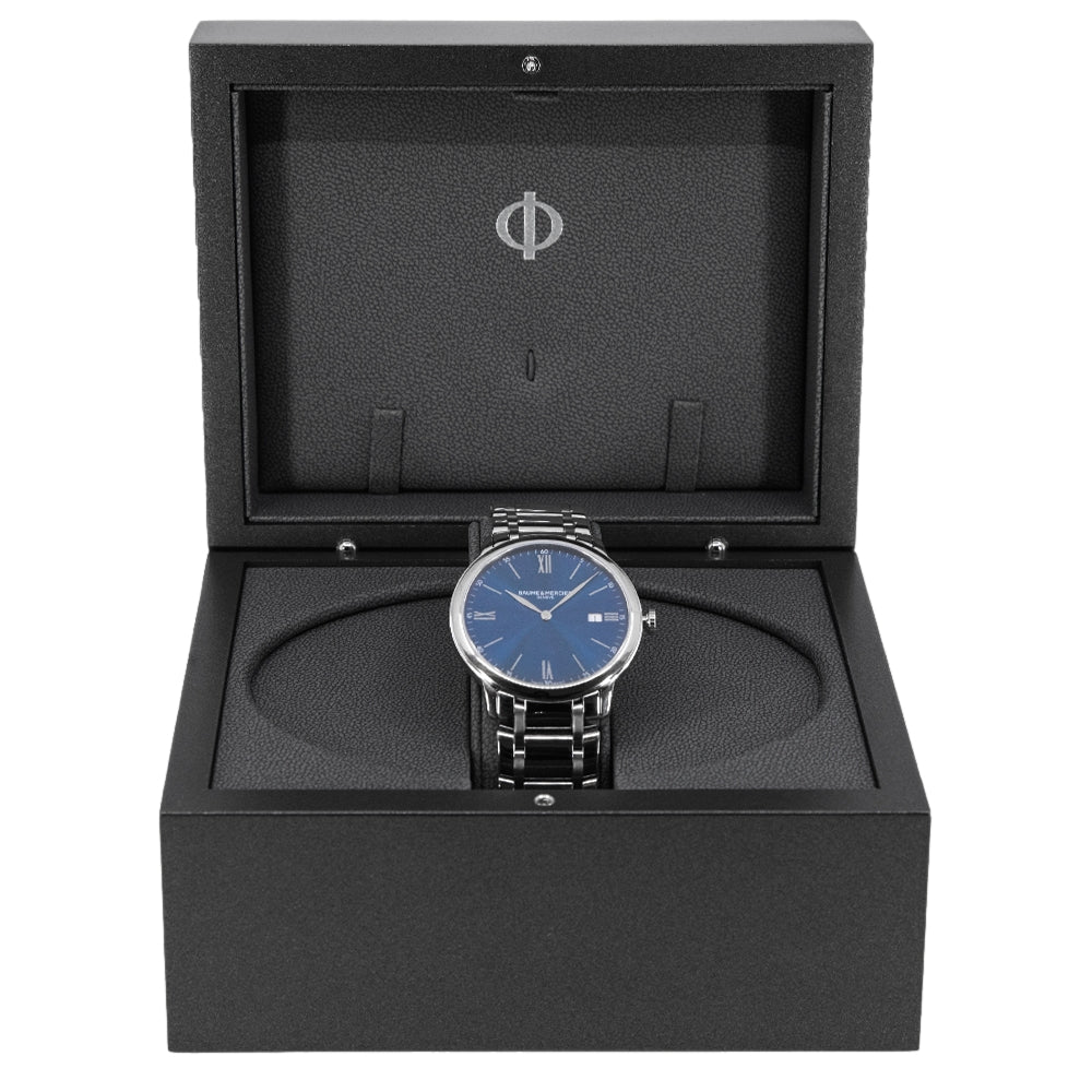 Baume & Mercier Men's M0A10382 Clifton Blue Dial Quartz