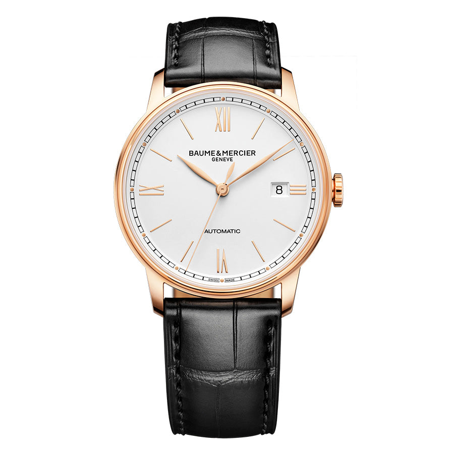 M0A10597-Baume&Mercier Men's M0A10597 Classima 18KPink Gold Titanium 