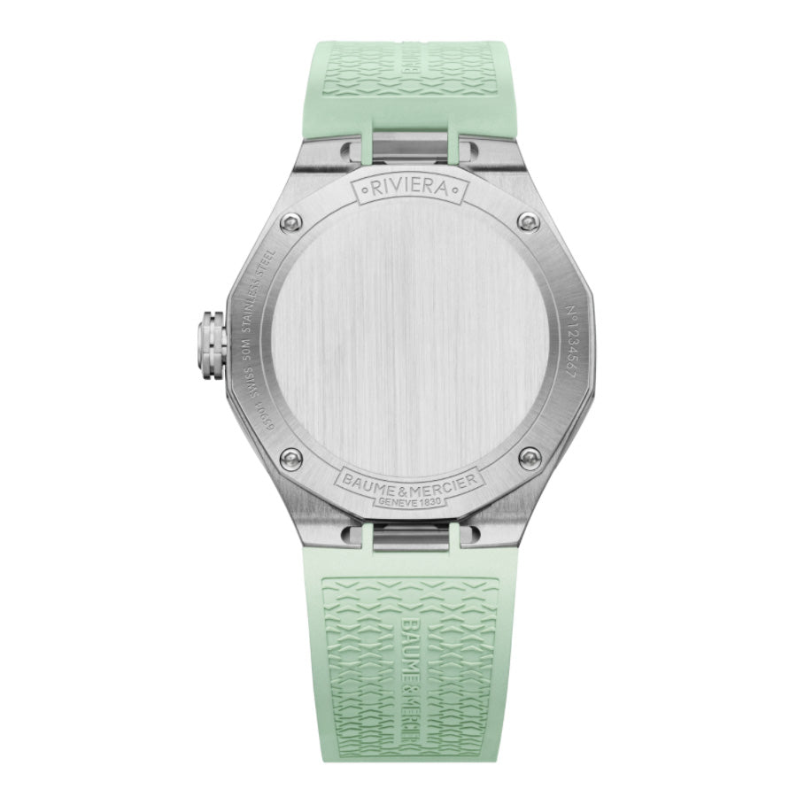 Baume&Mercier Men's M0A10611 Riviera Green Dial Watch