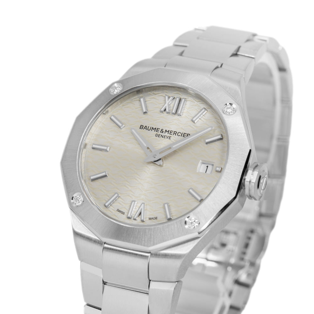 Baume & Mercier Ladies 10614 Riviera Silver Dial Quartz