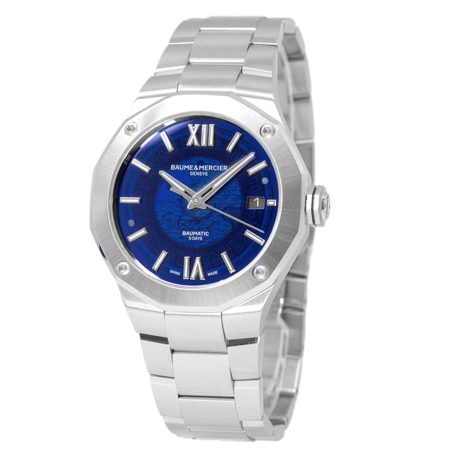 Baume & Mercier Men's M0A10616 Riviera Blue Dial Watch