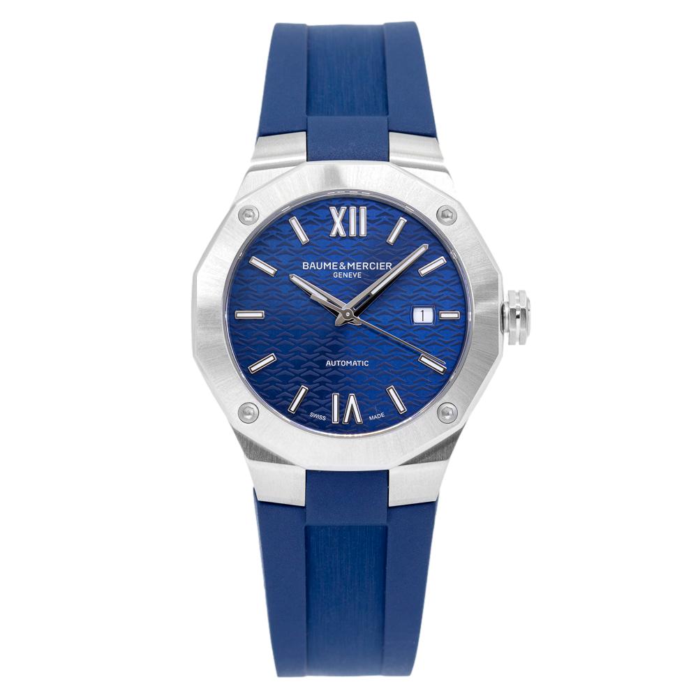 Baume&Mercier Men's M0A10619 Riviera Blue Dial Watch