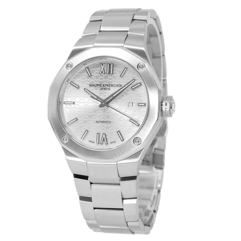 Baume & Mercier Herrenuhr M0A10622 Riviera Silbernes Zifferblatt