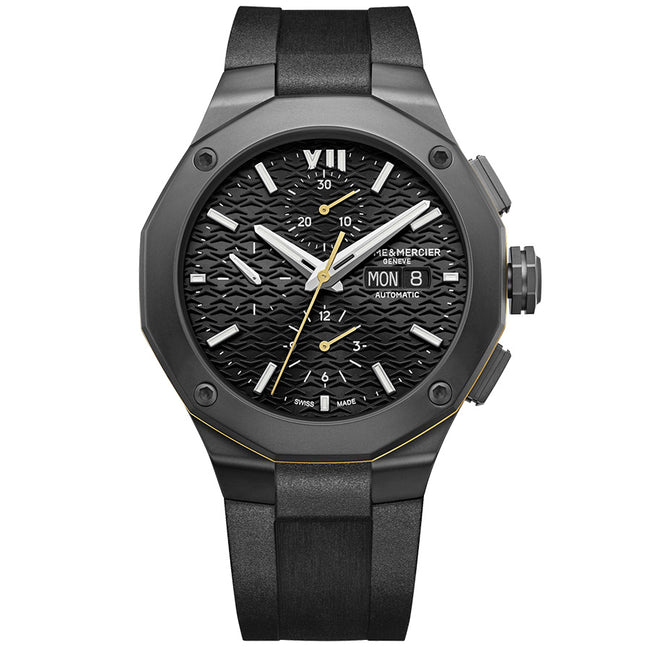 Baume&Mercier Men's M0A10625 Riviera PVD/DLC Black Watch