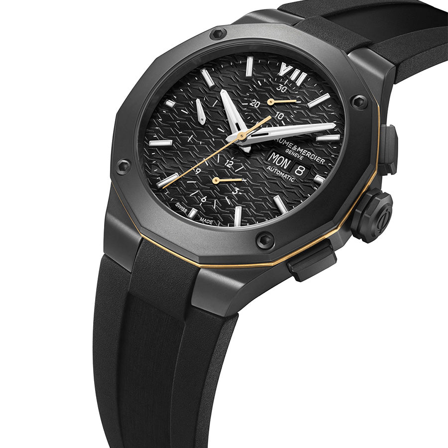 Baume&Mercier Men's M0A10625 Riviera PVD/DLC Black Watch