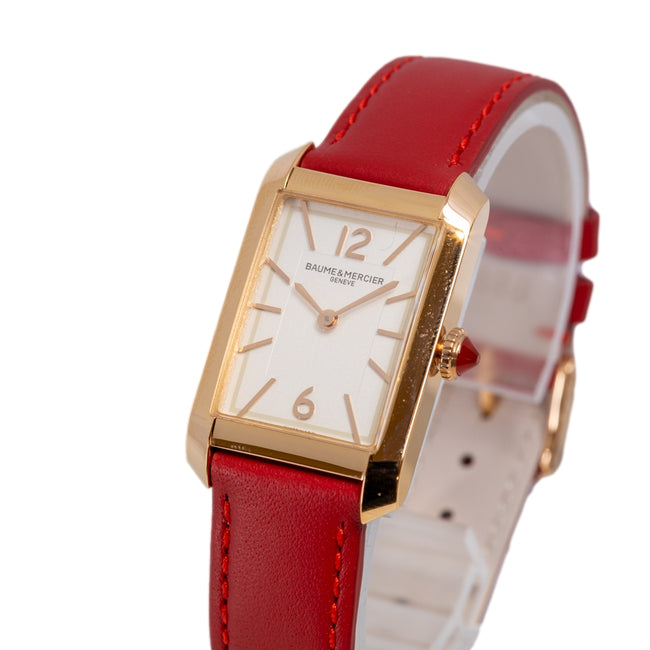 Baume & Mercier M0A10628 Hampton Pink Gold Titanium Quartz