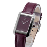 Baume & Mercier Women's M0A10673 Hampton Burgundy Quartz