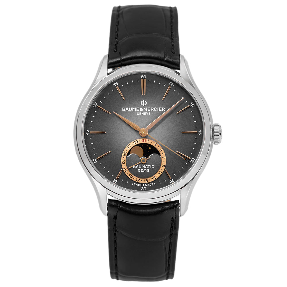 Baume & Mercier Men's M0A10758 Clifton 39mm Moonphase Auto