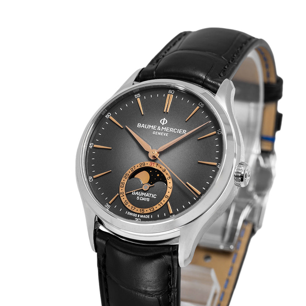 Baume & Mercier Men's M0A10758 Clifton 39mm Moonphase Auto