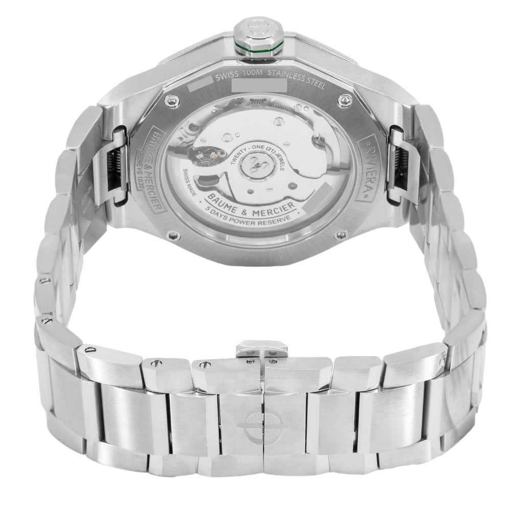 Baume & Mercier Men's 10770 Riviera 39 mm Green Dial Auto