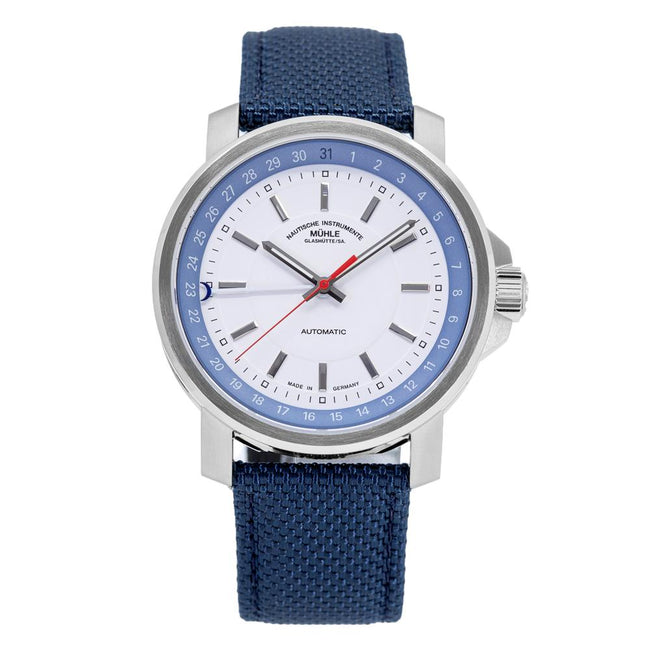 Muhle Glashütte Herrenuhr M1-25-32-NB 29er Zeigerdatum