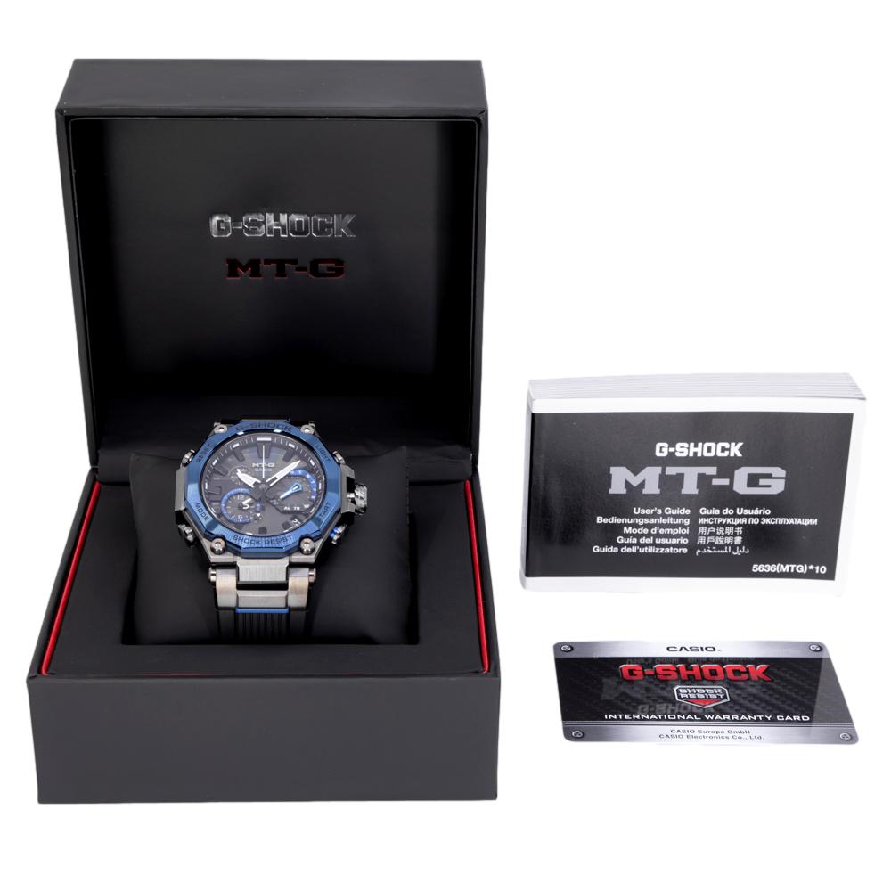 Casio Herrenuhr MTG-B2000B-1A2ER MT-G Shock mit blauer Lünette