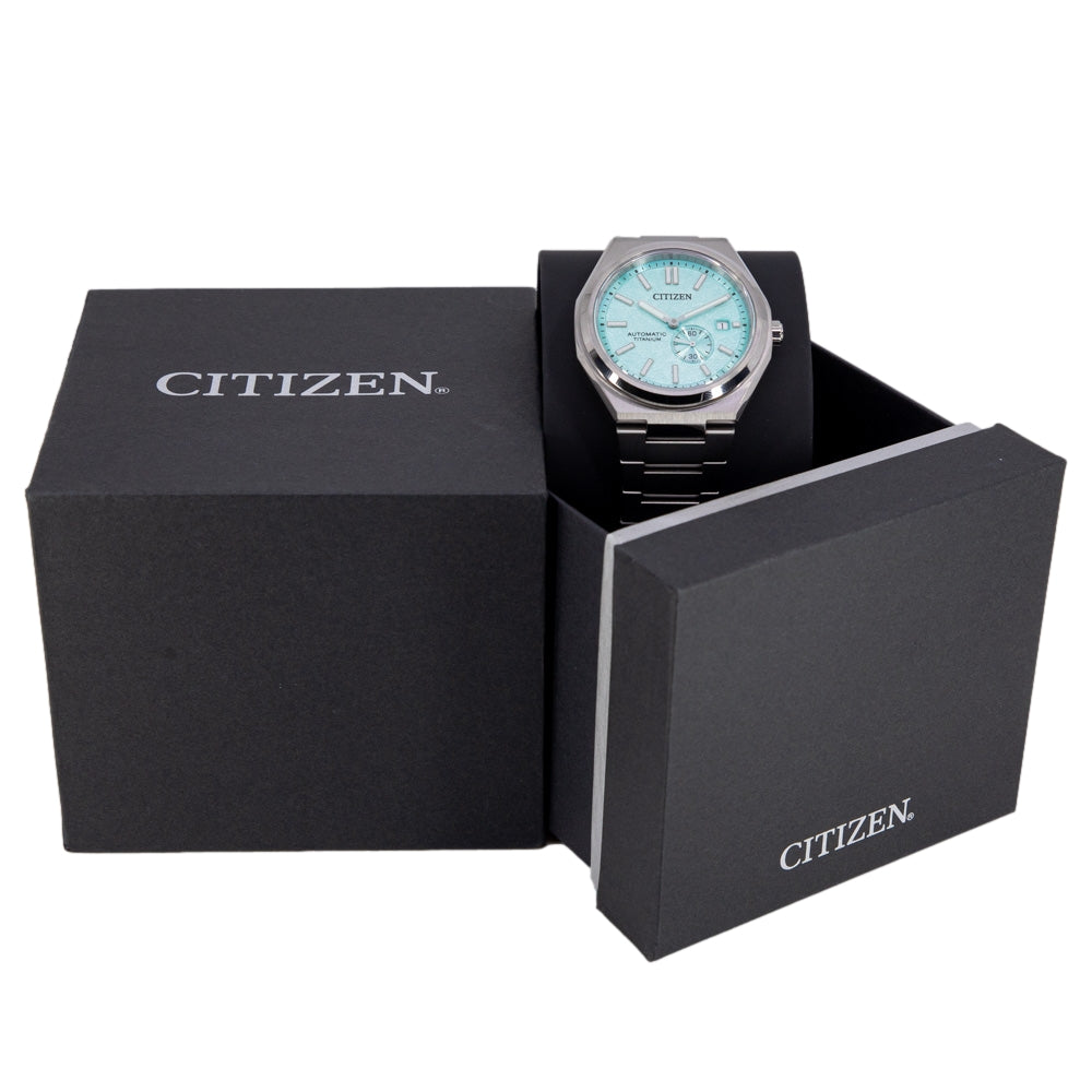 Citizen Men's NJ0180-80M Super Titanium Lightgreen Dial Auto