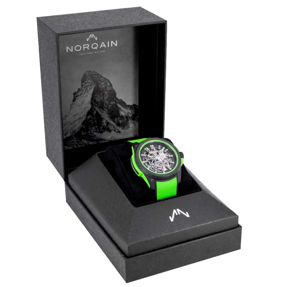 Norqain NNQ3000QBE2AS/B014 Wild One Skeleton 42mm Gecko Auto