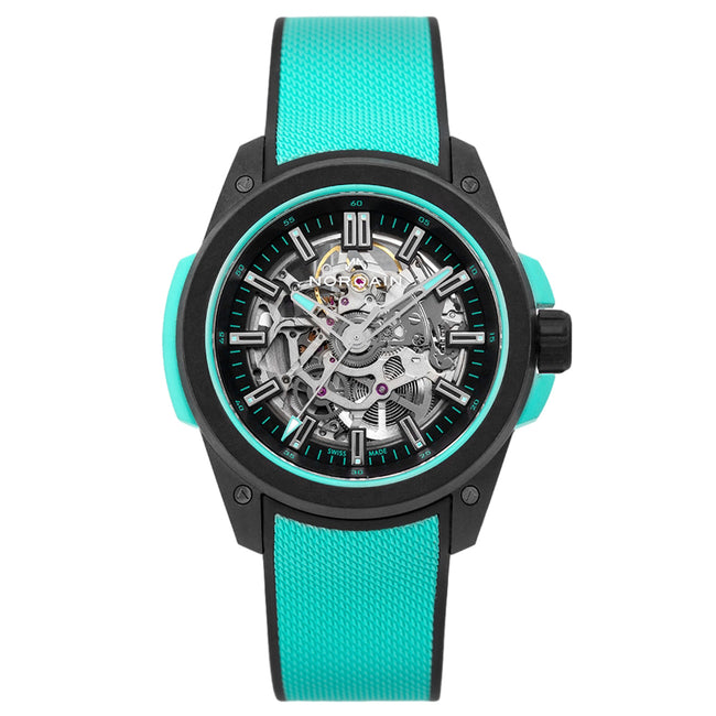 Norqain Men's NNQ3000QBQ1AS/B007 Wild One Skeleton Automatic