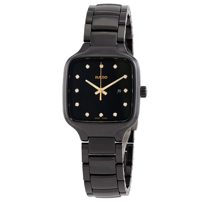Rado Women's R27080702 True Square Ceramic Diamond Quartz