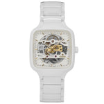 Rado R27126012 True Square Skeleton White Ceramic Automatic