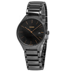 Rado Unisex R27238162 True Round Black Ceramic Quartz