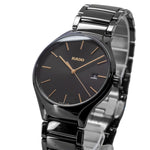 Rado Unisex R27238162 True Round Black Ceramic Quartz