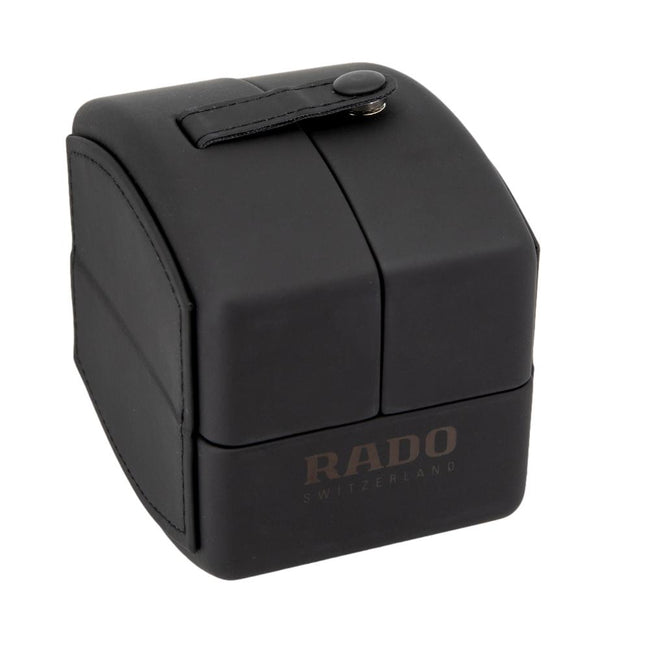 Rado Ladies R30191712 Centrix Black Dial Ceramic Watch