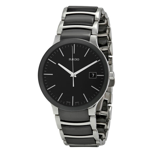 Rado Men's R30934162 Centrix Black Ceramic Quartz