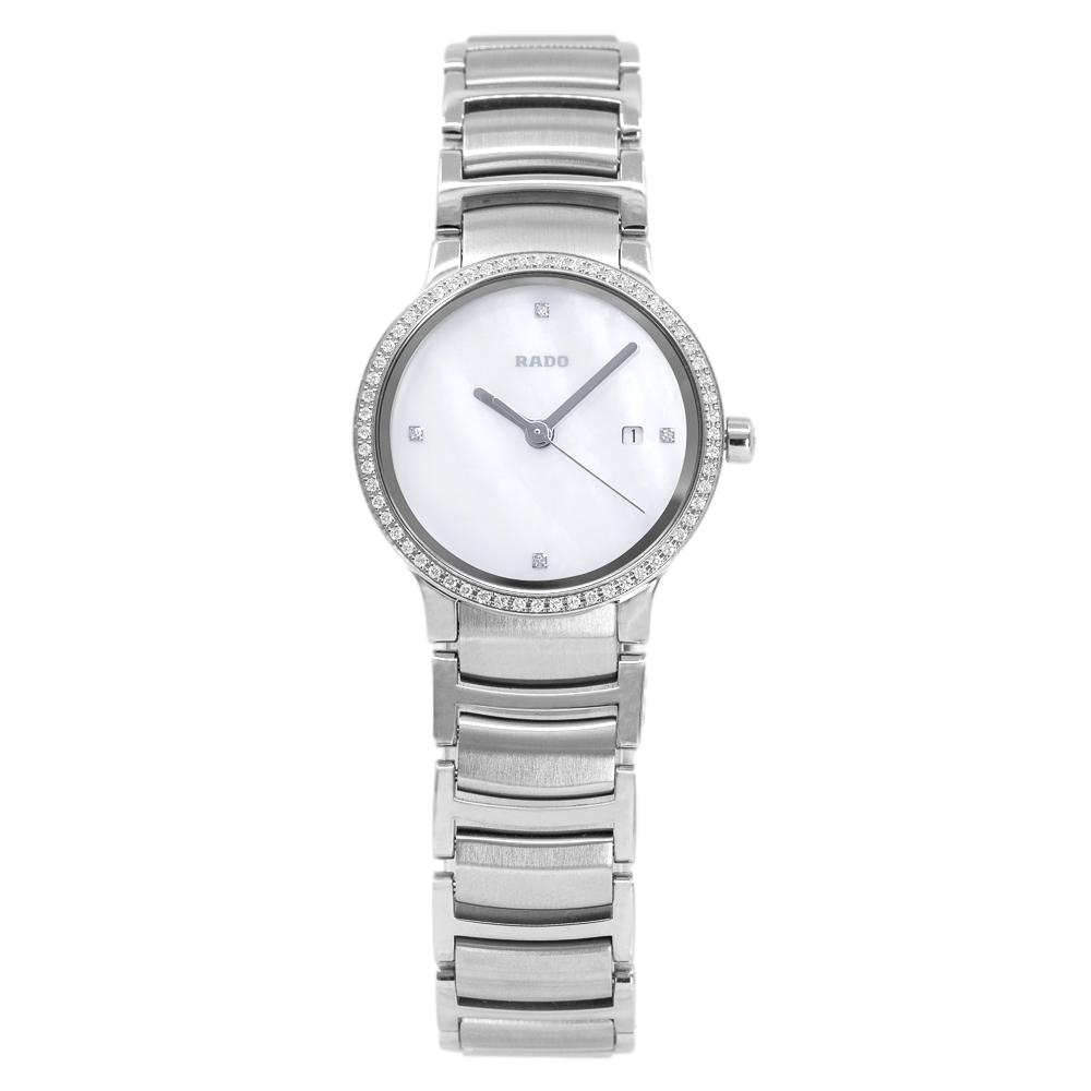 Rado Ladies R30936903 Centrix White Dial Diamonds Watch
