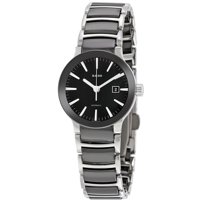 Rado Ladies R30942152 Centrix Black Dial Watch