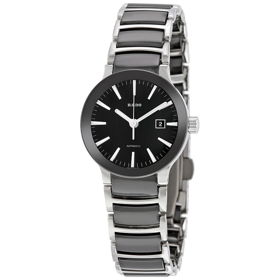 Rado Ladies R30942152 Centrix Black Dial Watch