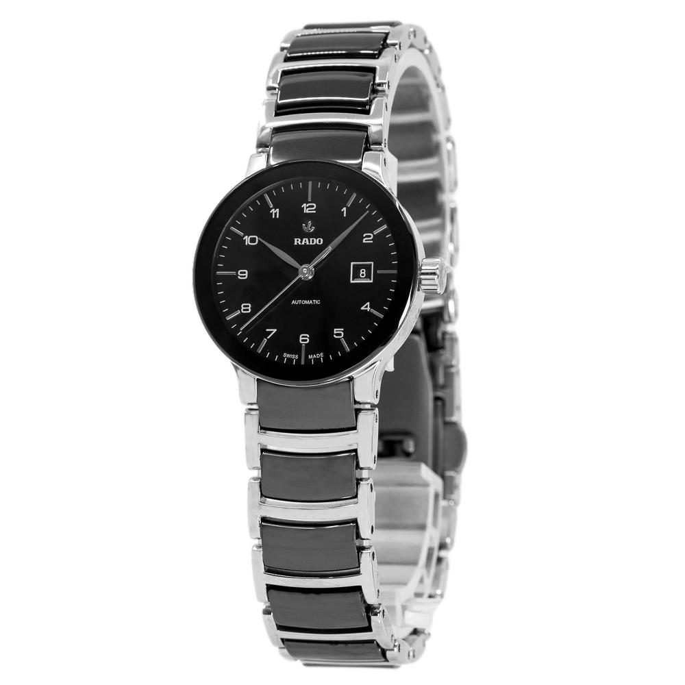 Rado Ladies R30942162 Centrix Black Dial Watch