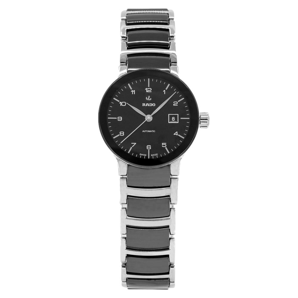 Rado Ladies R30942162 Centrix Black Dial Watch