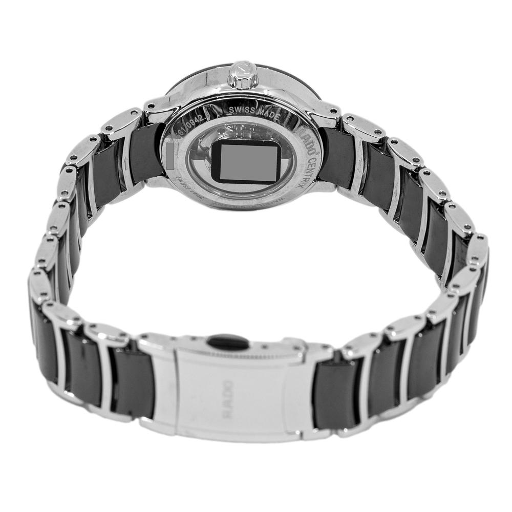 Rado Ladies R30942162 Centrix Black Dial Watch