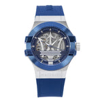 Maserati Men's R8821108035 Potenza Skeleton Dial Blue