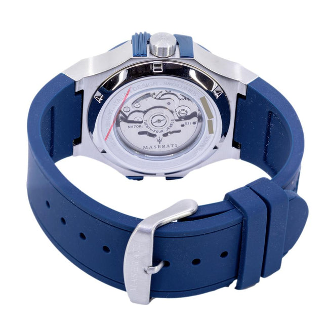 Maserati Herrenuhr R8821108035 Potenza Skelettiertes Zifferblatt Blau