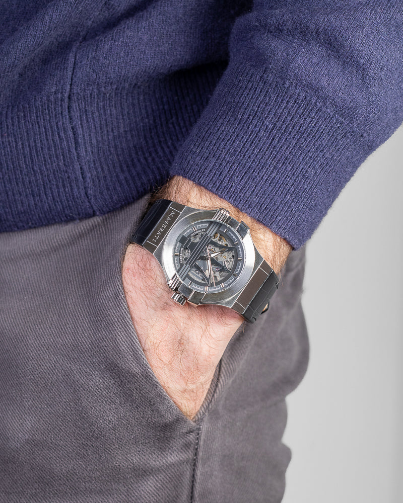 Maserati Herrenuhr R8821108038 Potenza mit skelettiertem Zifferblatt