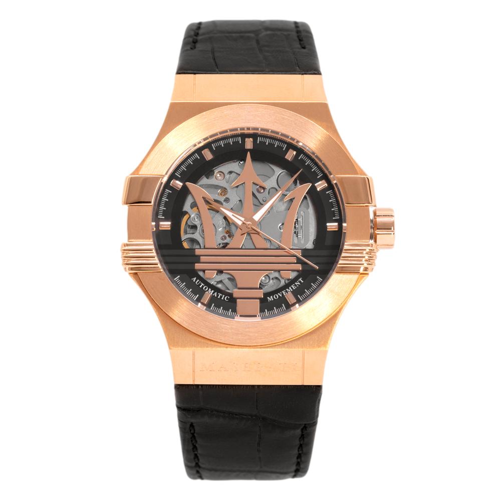 Maserati Herrenuhr R8821108039 Potenza mit skelettiertem Zifferblatt