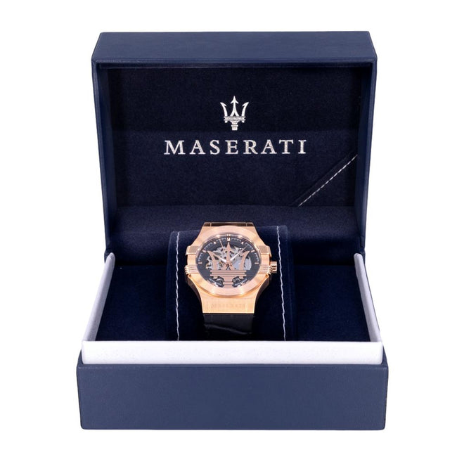 Maserati Herrenuhr R8821108039 Potenza mit skelettiertem Zifferblatt