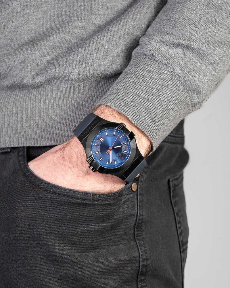 Maserati Herrenuhr R8851108021 Potenza Blaues Zifferblatt